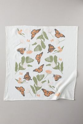 June & December Monarchs + Milkweed Dish Towel