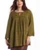 June + Vie June + Vie Acid Wash Peasant Blouse - 2