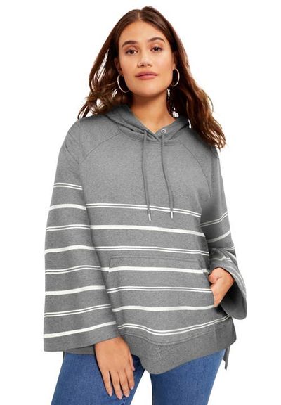 June + Vie June + Vie Bell Sleeve French Terry Sweatshirt