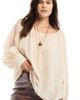 June + Vie June + Vie Boat Neck Balloon Sleeve Blouse - 1