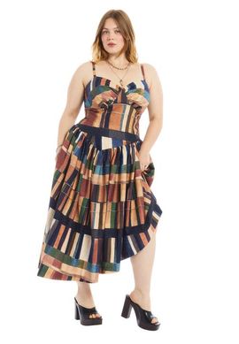June & Vie June & Vie Bustier Drop Waist Midi Dress (plus)