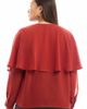 June & Vie June & Vie Chiffon Cuff Sleeve Cape Blouse (plus) - 2