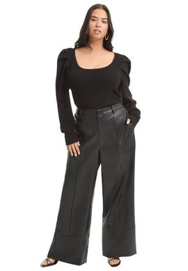 June + Vie June + Vie Cuffed Faux Leather Pants
