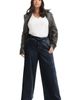 June + Vie June + Vie Curvie Fit High Waisted Wide Leg Utility Jean - 1