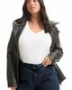 June + Vie June + Vie Curvie Fit High Waisted Wide Leg Utility Jean - 5