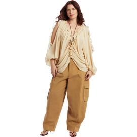 June + Vie June + Vie Draped Off The Shoulder Blouse