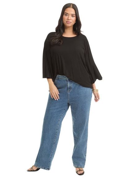 June + Vie June + Vie June Fit High Rise Straight Leg Stretch Jeans