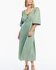 June & Vie June & Vie Lace Trim Satin Midi Slip Dress (plus) - 3