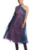 June & Vie June & Vie One Shoulder Chiffon Maxi Dress With Neck Tie (plus) - 1