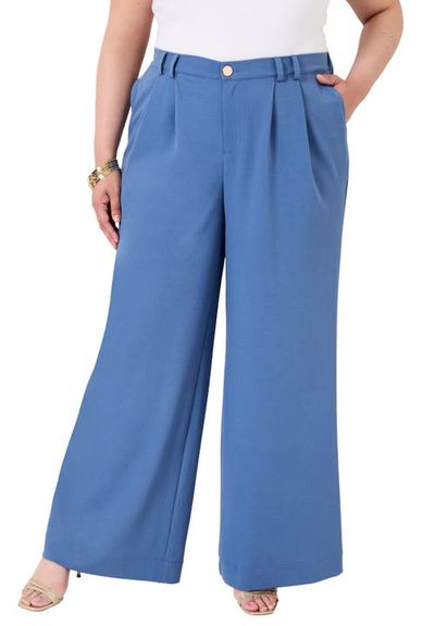 June + Vie June + Vie Pleated Wide-Leg Trousers