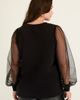 June + Vie June + Vie Puff Sleeve French Terry Sweatshirt - 2