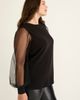 June + Vie June + Vie Puff Sleeve French Terry Sweatshirt - 4