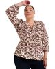 June + Vie June + Vie Puff Sleeve Peplum Blouse - 1