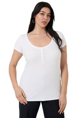June + Vie June + Vie Ribbed Henley Top