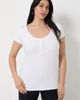 June + Vie June + Vie Ribbed Henley Top - 5