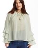 June + Vie June + Vie Ruffled Chiffon Blouse - 2