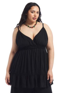 June & Vie June & Vie Ruffled Hem Camisole (plus)