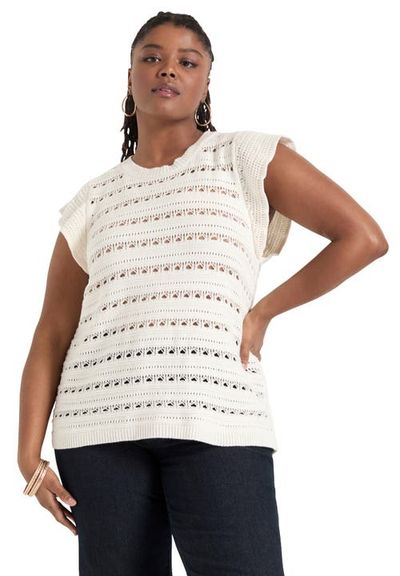 June + Vie June + Vie Ruffled Sleeve Top