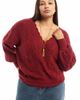 June + Vie June + Vie Scallop Trim Wrap Sweater - 5