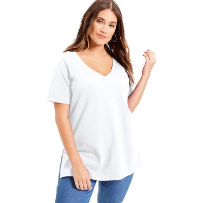 June + Vie June + Vie Short Sleeve V Neck One + Only Tunic