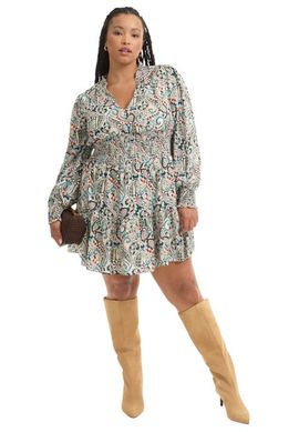 June + Vie June + Vie Smocked Georgette Tunic