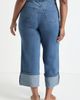 June + Vie June + Vie Wide Leg Cropped Cuffed Jeans - 2