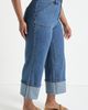 June + Vie June + Vie Wide Leg Cropped Cuffed Jeans - 4