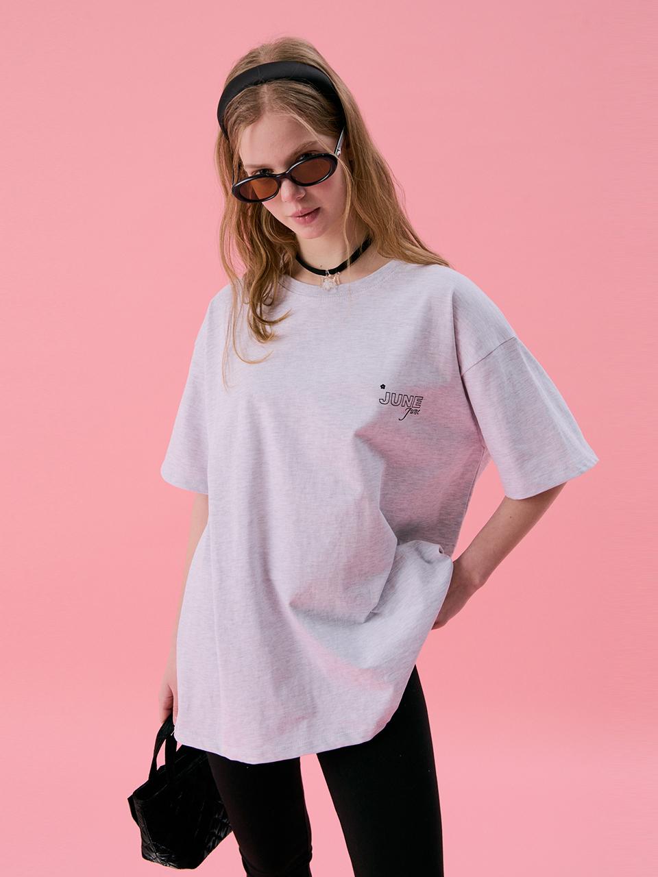 JUNEJUNE SPACE Basic Logo T-shirt (VOL11) [Melange]