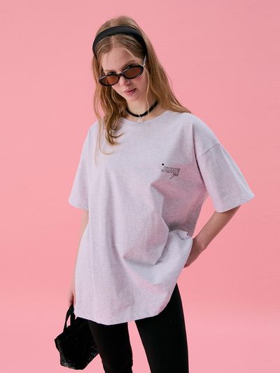 JUNEJUNE SPACE Basic Logo T-shirt (VOL11) [Melange]