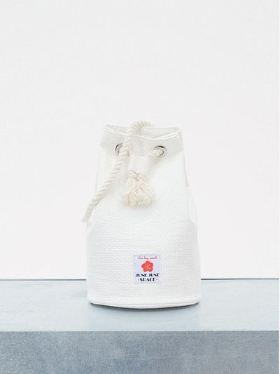 JUNEJUNE SPACE String Cotton Versatile Bucket Bag [Ivory]
