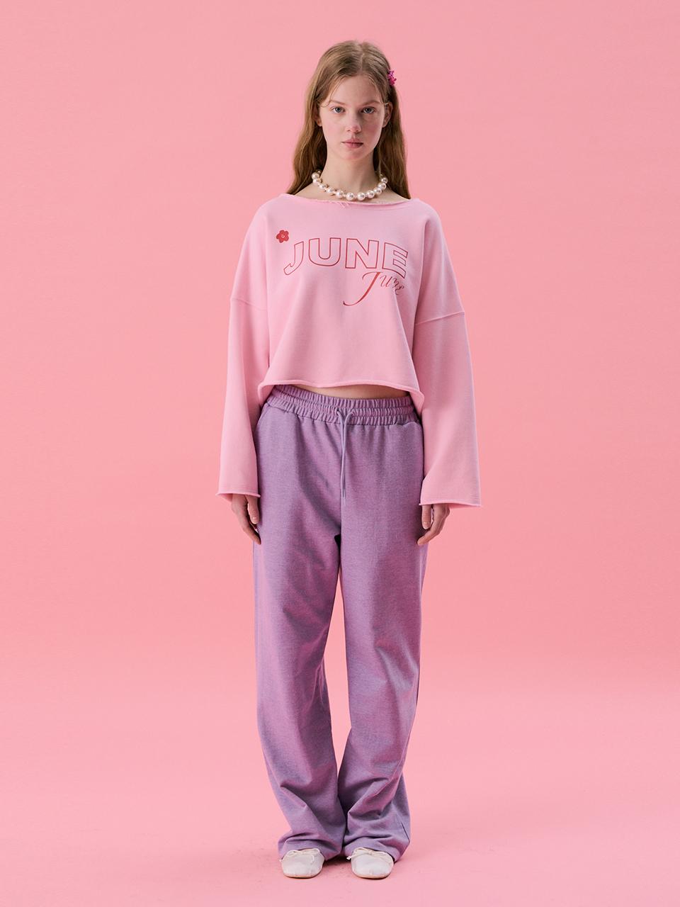 JUNEJUNE SPACE Sweat Pants (VOL11) [Purple]