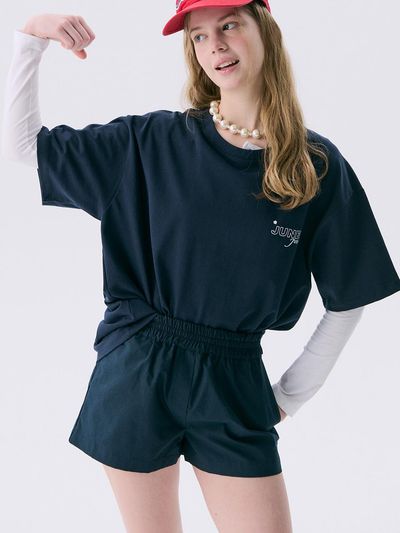 JUNEJUNE SPACE VOL11 Half Trunk Shorts [Navy]