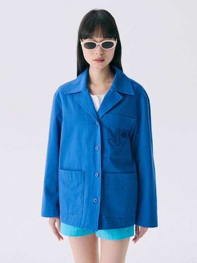 JUNEJUNE SPACE VOL12 Gardeners Blazer [BLUE]