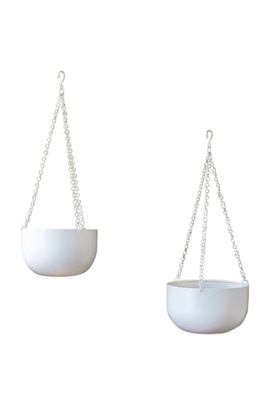Jungle Club Jungle Club Cleo Hanging Planter - White 