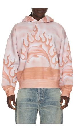 Jungles Jungles Flaming Dolphin Airbrush Hoodie