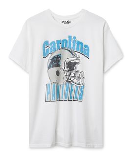 Junk Food Clothing Junk Food Clothing Unisex Carolina Panthers Throwback Helmet Tee