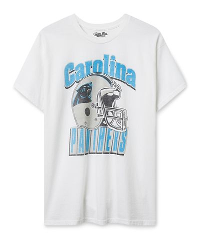 Junk Food Clothing Junk Food Clothing Unisex Carolina Panthers Throwback Helmet Tee