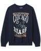 Junk Food Clothing Junk Food Clothing Unisex Chicago Bears Helmet Flea Market Crew Fleece Sweatshirt - 1