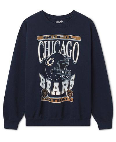 Junk Food Clothing Junk Food Clothing Unisex Chicago Bears Helmet Flea Market Crew Fleece Sweatshirt