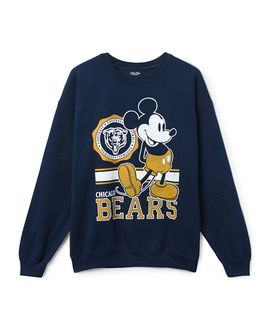 Junk Food Clothing Junk Food Clothing Unisex Chicago Bears Mickey Crew Fleece