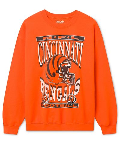 Junk Food Clothing Junk Food Clothing Unisex Cincinnati Bengals Helmet Flea Market Crew Fleece Sweatshirt