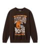 Junk Food Clothing Junk Food Clothing Unisex Cleveland Browns Helmet Flea Market Crew Fleece - 1