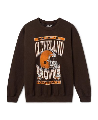 Junk Food Clothing Junk Food Clothing Unisex Cleveland Browns Helmet Flea Market Crew Fleece