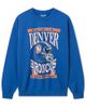 Junk Food Clothing Junk Food Clothing Unisex Denver Broncos Helmet Flea Market Crew Fleece Sweatshirt - 1