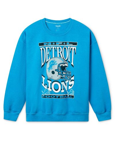 Junk Food Clothing Junk Food Clothing Unisex Detroit Lions Helmet Flea Market Crew Fleece
