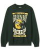 Junk Food Clothing Junk Food Clothing Unisex Green Bay Packers Helmet Flea Market Crew Fleece Sweatshirt - 1