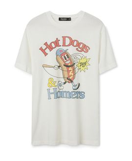 Junk Food Clothing Junk Food Clothing Unisex Hot Dogs and Homers Vintage Tee