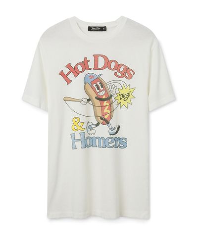 Junk Food Clothing Junk Food Clothing Unisex Hot Dogs and Homers Vintage Tee
