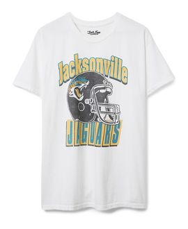 Junk Food Clothing Junk Food Clothing Unisex Jacksonville Jaguars Throwback Helmet Tee