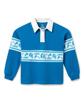 Junk Food Clothing Junk Food Clothing Unisex Kids Nfl Detroit Lions Rugby Long Sleeve Tee